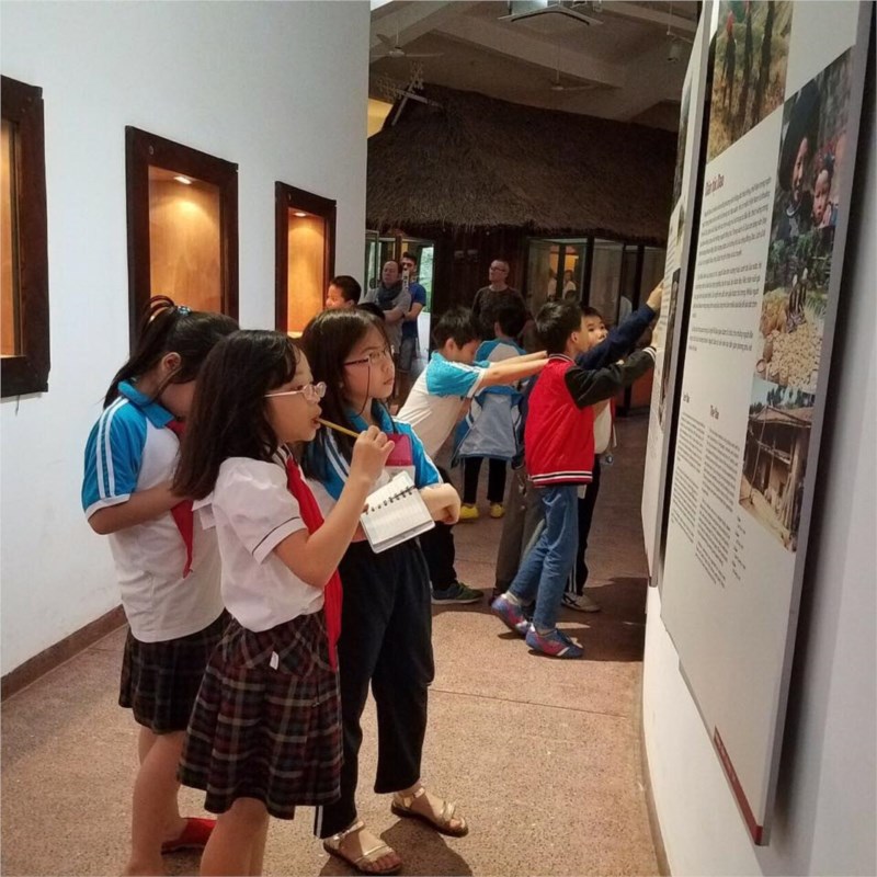 Chuyến học thực địa lý thú của lớp 3A3 tại Bảo tàng Dân tộc học Việt Nam.